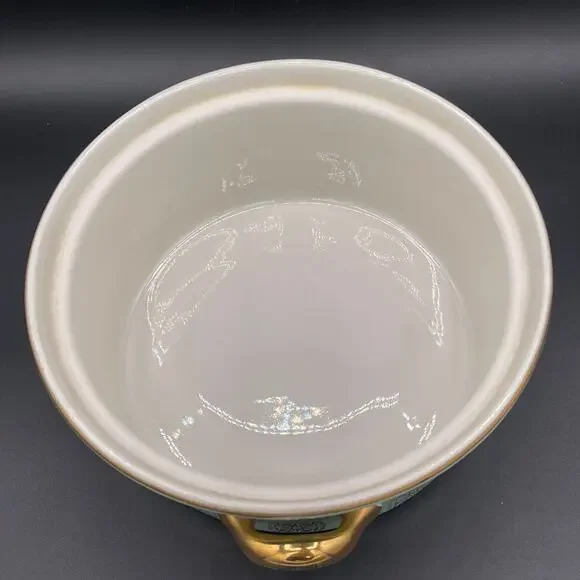 Vtg Hall China Monterey (#76) Gold Label Medallion Covered Casserole With Lid - Picture 8 of 10